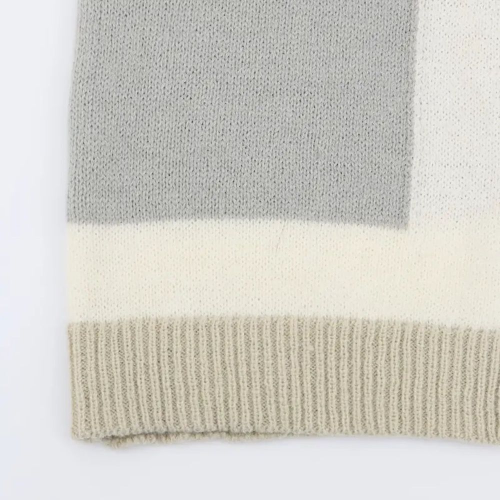 Cardigan Color-Block Long Sleeve Open Front Cardi… - image 7